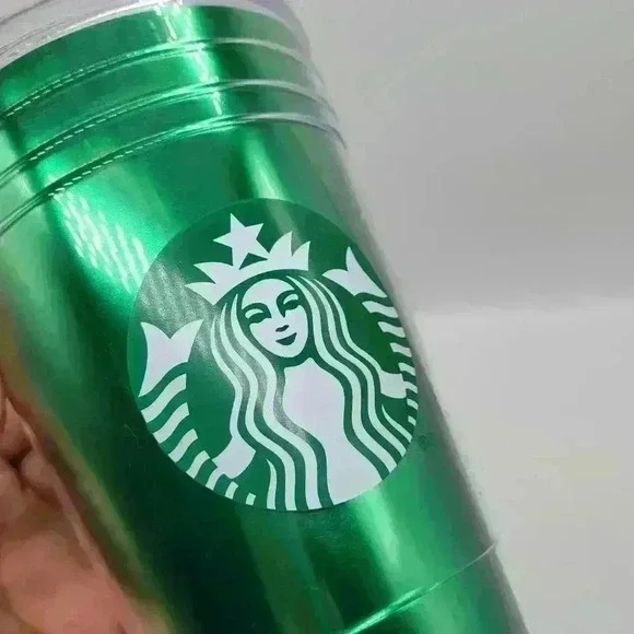 Starbucks 16 Oz Cold Cup Acrylic Dark Green Original Straw Coffee Company 2012 - Picture 7 of 10